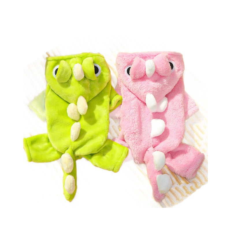 Dog & Cat Dinosaur Warm Outfit