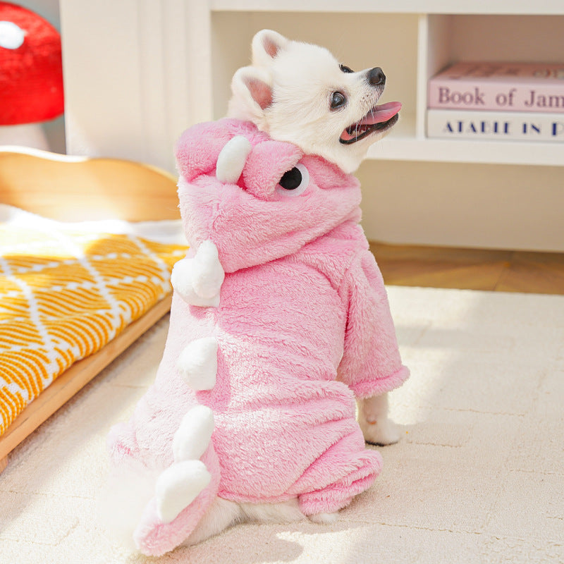 Dog & Cat Dinosaur Warm Outfit